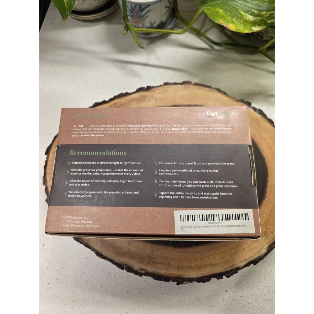 Wheatgrass Planting Trays Hydroponic Cat Grass Growing Kits for Indoor Cats...
